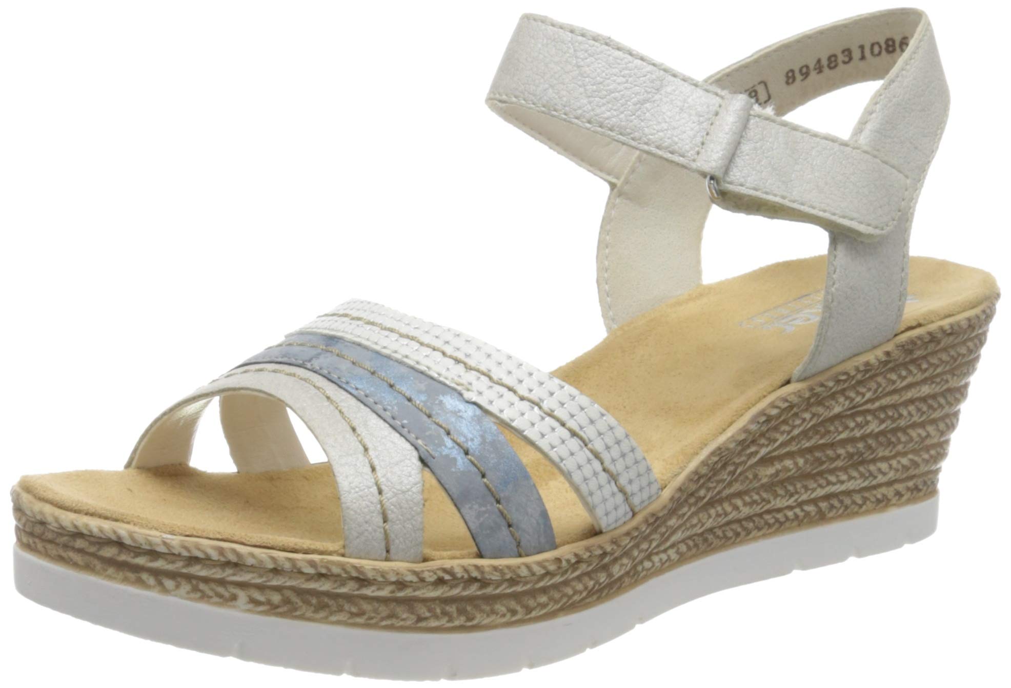 Rieker Women's Comfortable Closed Toe Sandals with Arch Support - Perfect for Walking, Travel & Summer Outfits