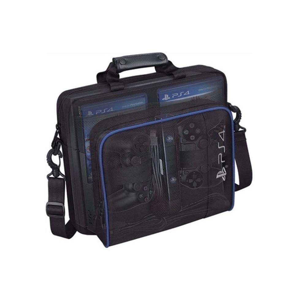 Premium PS4/PS4 Pro/Slim Console Carrying Case - Waterproof Protective Shoulder Bag with Padded Interior for PlayStation 4 Game System Storage & Travel - Perfect for Gaming Parties, Commuting, and Secure Transport