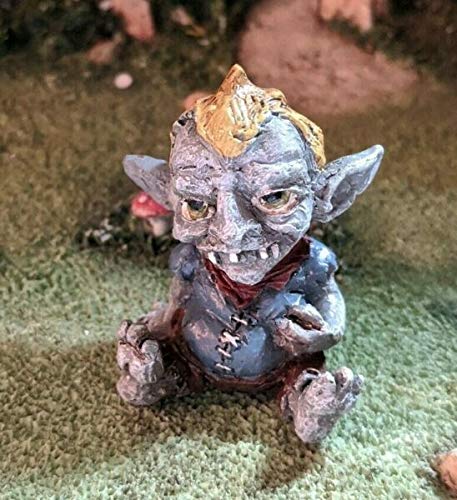 Jubal The Troll GO 17852 Miniature Fairy Garden Decor - Handcrafted Resin Ornament & Statue by Lukas Winges for Outdoor Garden, Home Decor & Fantasy Collection | Perfect for Fairy Gardens, Terrariums & Gift Giving