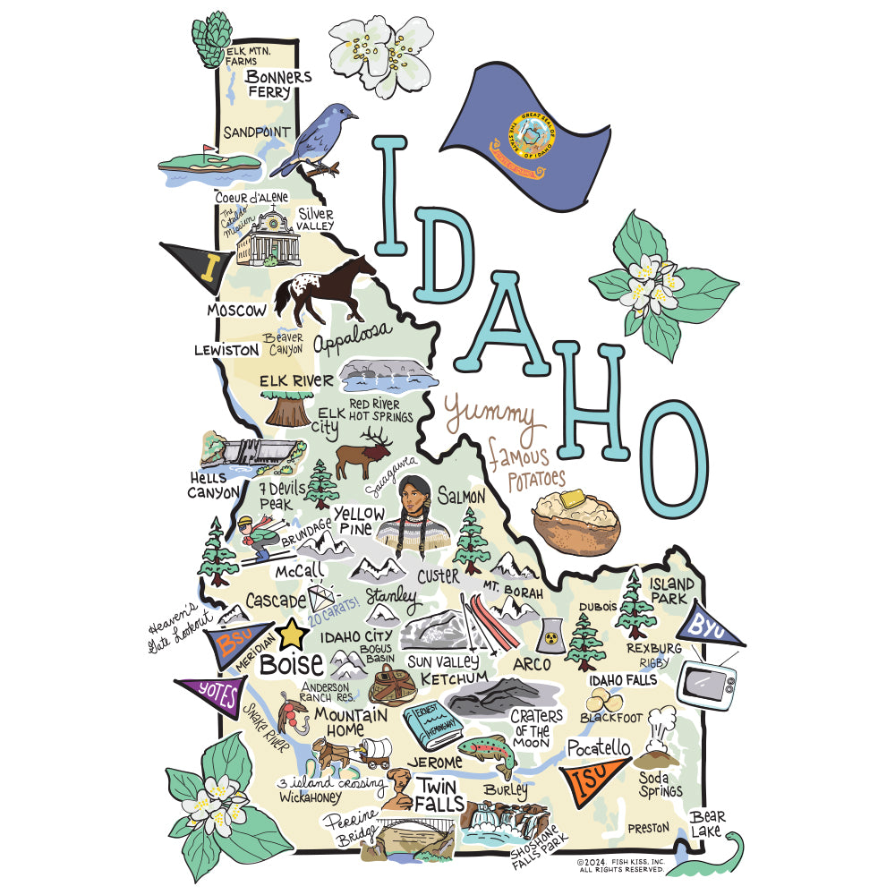 Idaho Medium Iced Cup Coolie - Insulated Beverage Sleeve for Coffee, Tea & Cold Drinks | Perfect for Home, Office & Outdoor Use