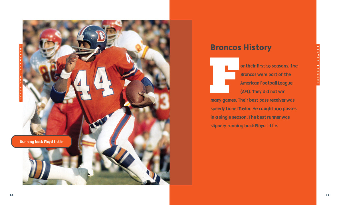 Denver Broncos NFL Football Book 9781640263901 - Perfect for Fans, Collectors & Sports Enthusiasts