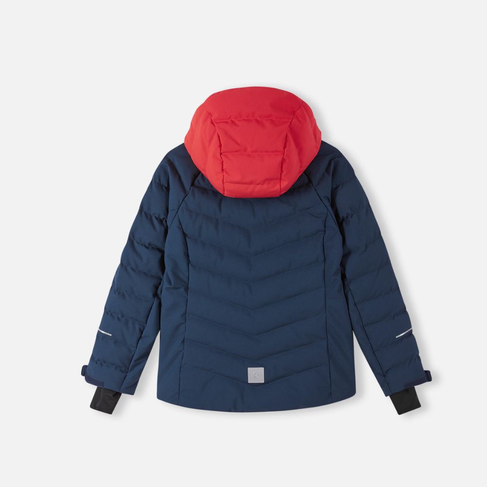 Reima Luppo Boys Waterproof Ski Jacket for Winter Sports - Navy Blue Snow Jacket for Kids Outdoor Activities