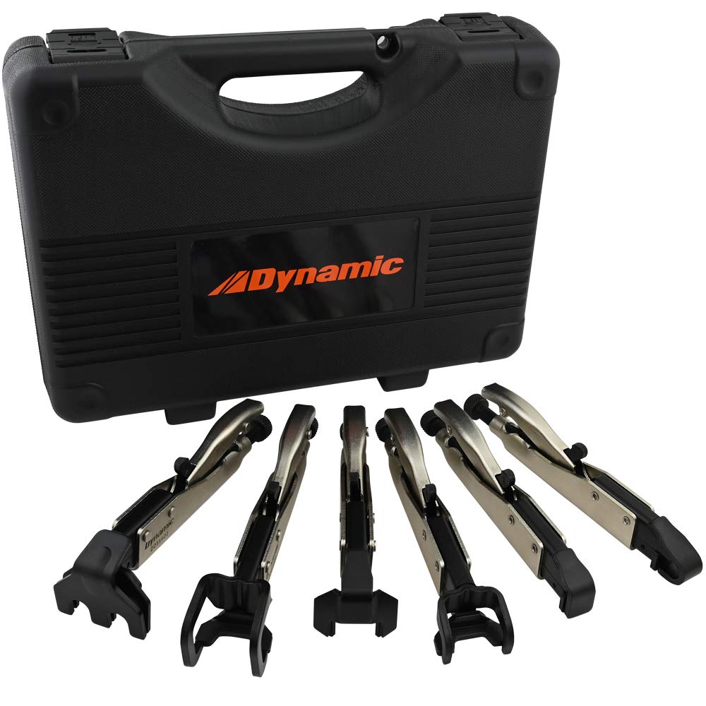 6-Piece Professional Joint Welding Pliers Set with Heavy-Duty Storage Case - Perfect for Metal Fabrication, Auto Repair & DIY Projects