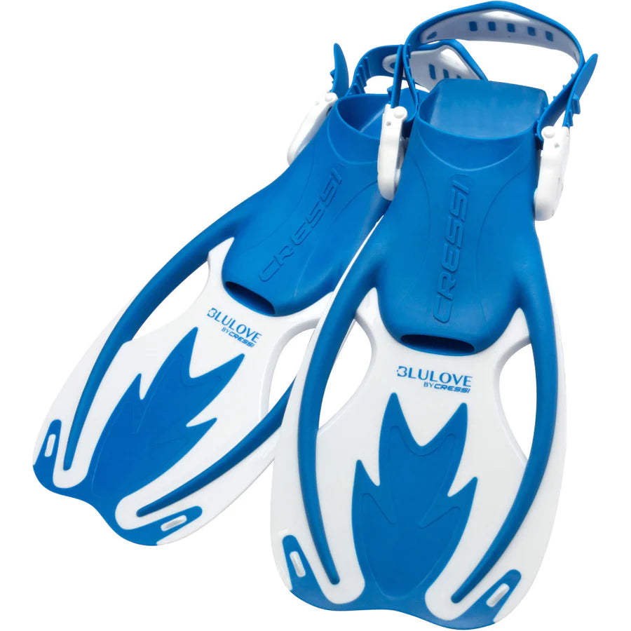 Cressi Rocks Youth Snorkeling Fins - Blue Scuba Diving Fins for Kids - Perfect for Pool, Beach & Ocean Adventures