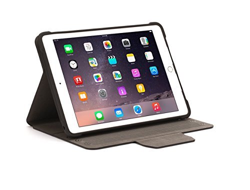 Griffin Technology TurnFolio Rotating Multi-Positional Case for iPad Air 2 - Black GB40185 | Protective Cover with 360° Rotation for Work, Study & Entertainment