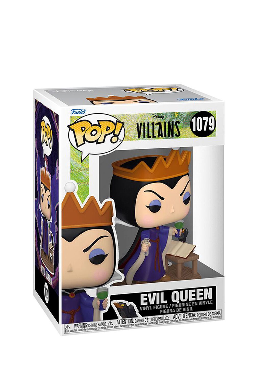 Disney Villains Evil Queen Pop! Vinyl Figure #1079 - Funko Pop Collectible for Disney Fans, Perfect for Display & Gifts