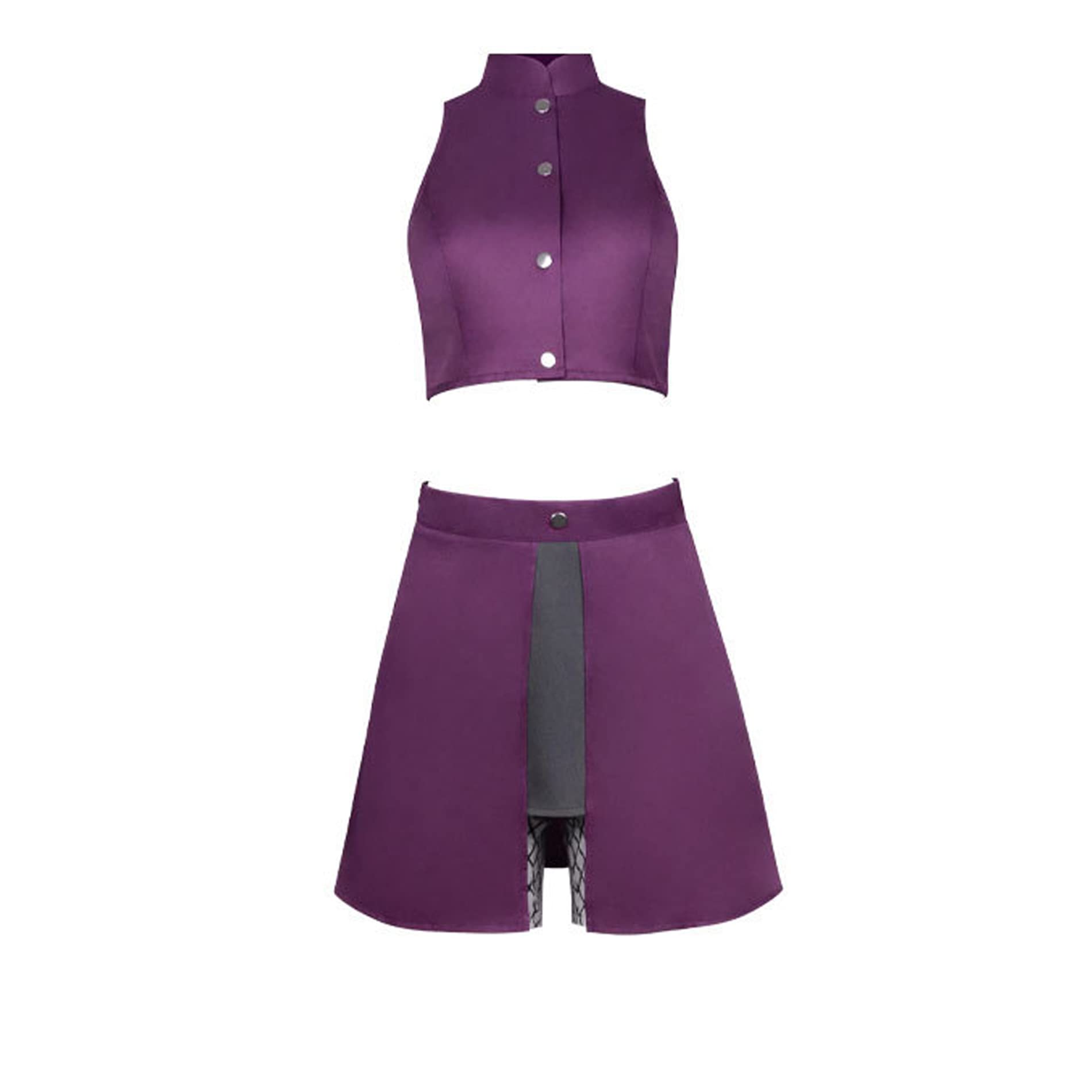 Ino Yamanaka Cosplay Costume for Women - Anime Naruto Character Outfit with Skirt | Perfect for Halloween, Cosplay Events & Anime Conventions