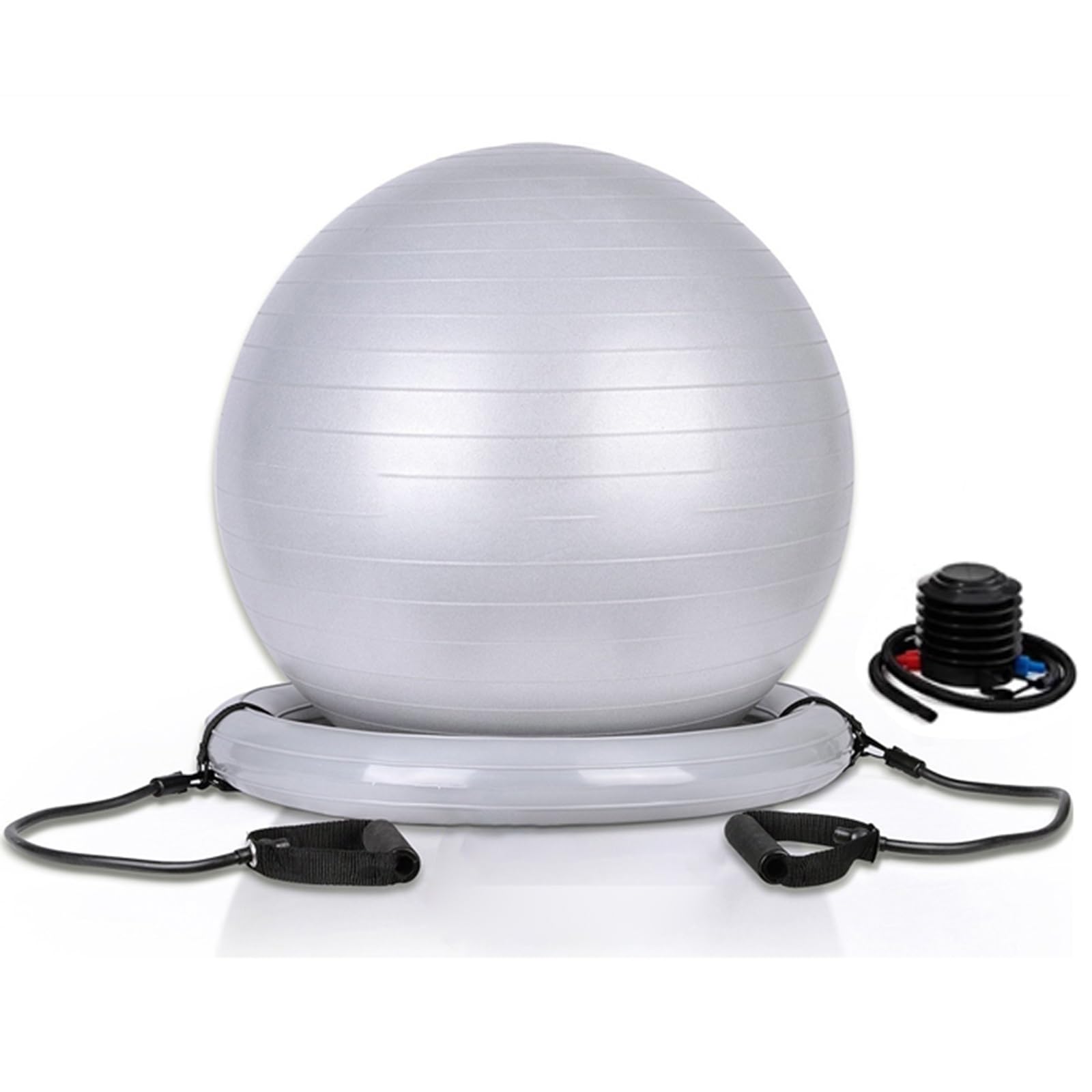 **Exercise Ball Chair with Resistance Bands – 55cm (21.6