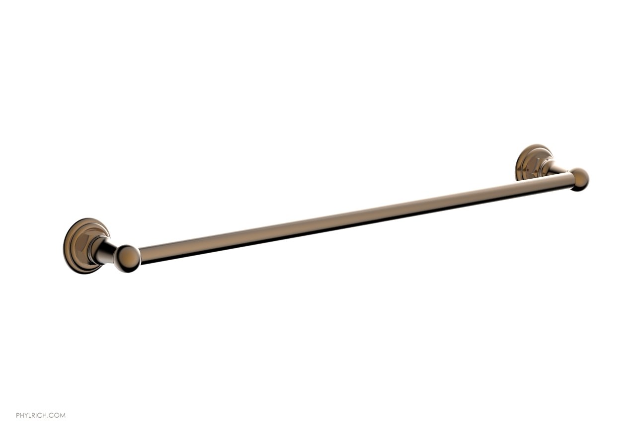 HEX TRADITIONAL 24-Inch Chrome Towel Bar - Bathroom Towel Rack for Hand & Bath Towels - Perfect for Modern & Traditional Bathrooms, Kitchens & Laundry Rooms