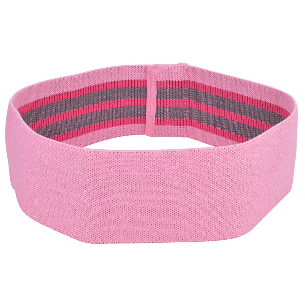 Unisex Resistance Bands for Legs & Glutes Workout - Non-Slip Exercise Bands for Physical Therapy, Stretching, Home Gym, Yoga & Pilates (Medium Resistance, Pink) - Perfect for Home Fitness & Physical Rehabilitation