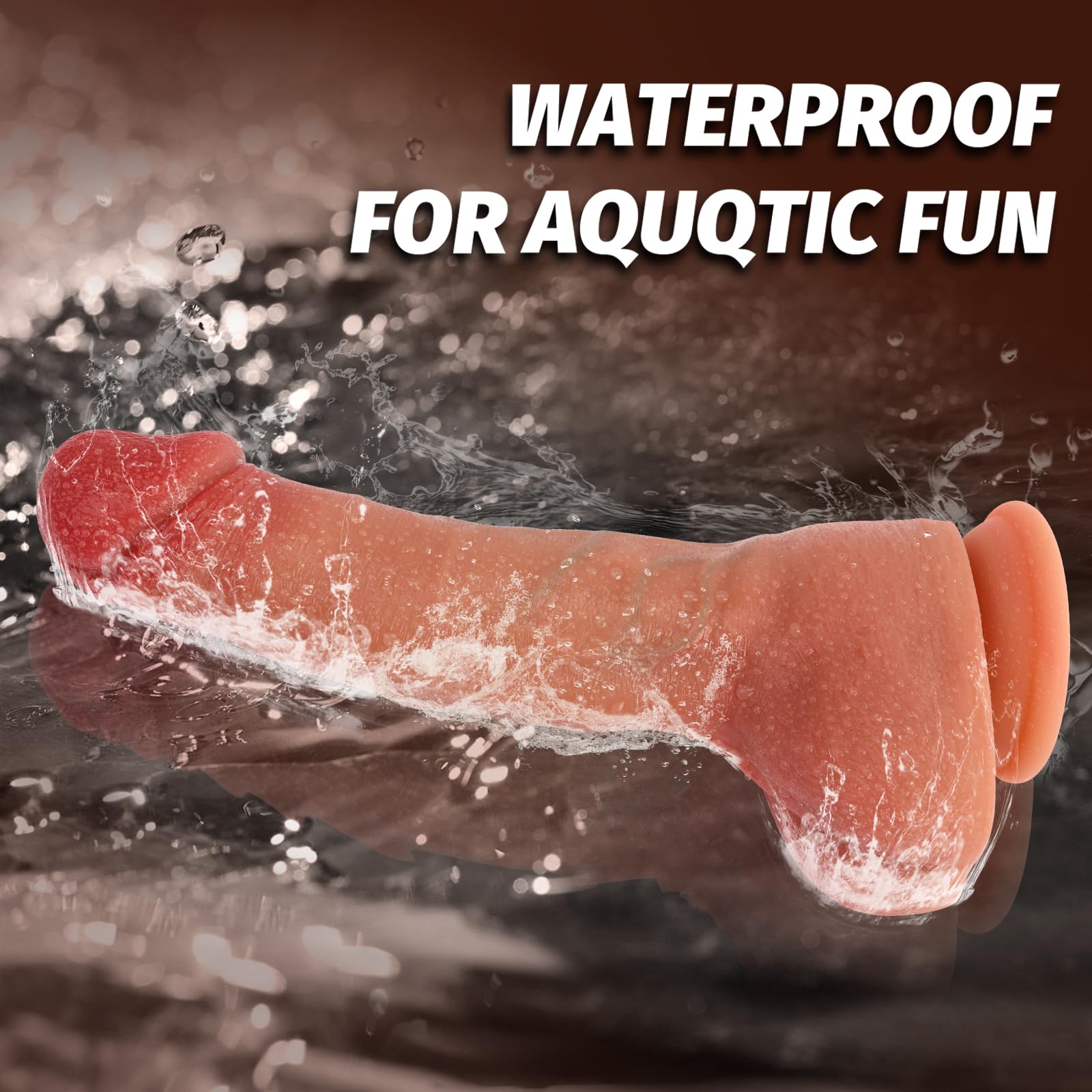 9.5 Inch Realistic Silicone Dildo with Suction Cup - Ultra Soft G-Spot Stimulator for Women | Lifelike Cock Adult Sex Toy for Vaginal Pleasure & Solo Play (Perfect for Couples, Bachelorette Parties & Spicing Up Your Sex Life)