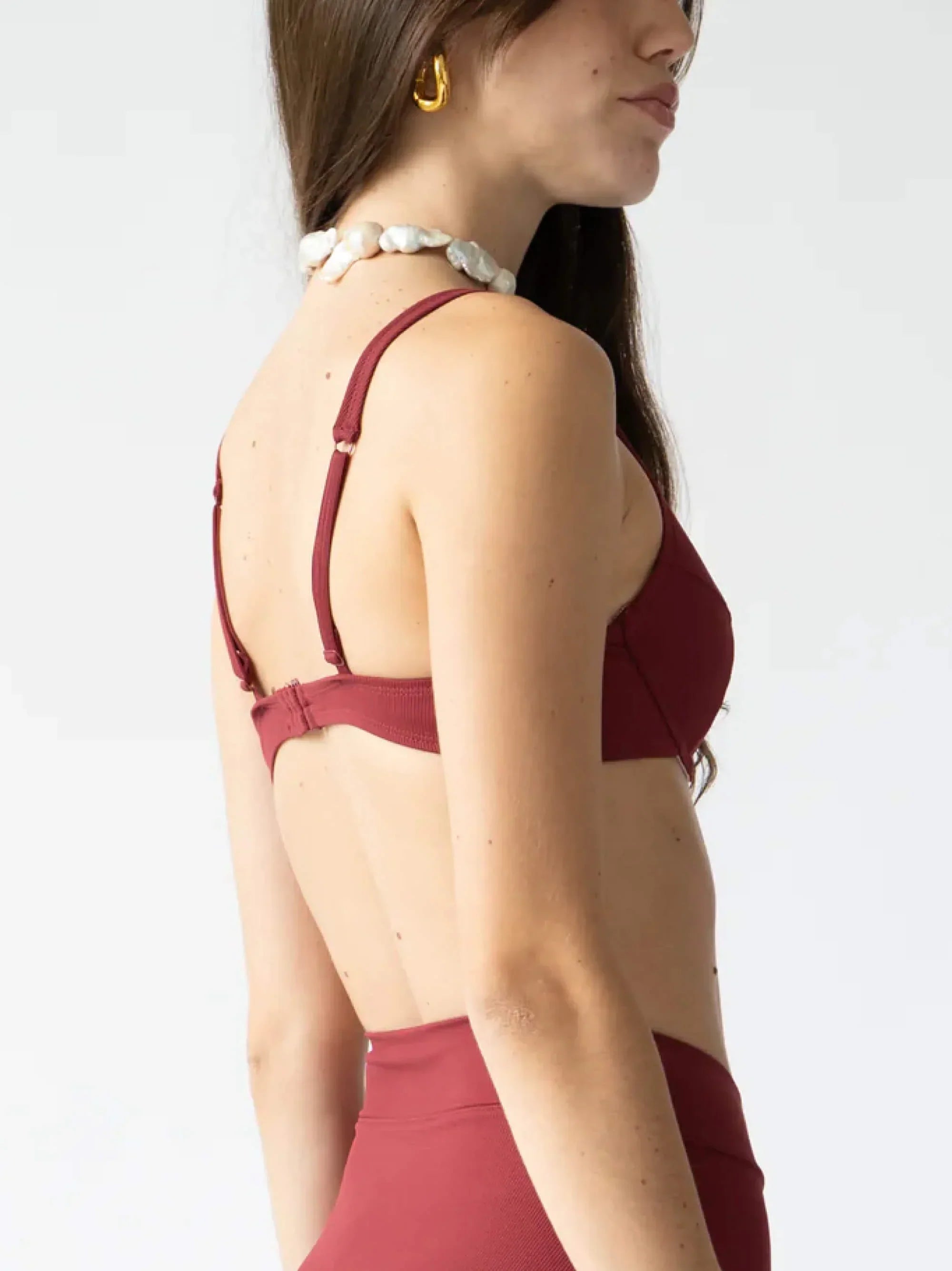 Celeste Underwire Swim Bra - Supportive & Stylish Mulberry Bikini Top for Women | Perfect for Beach, Pool & Summer Vacations