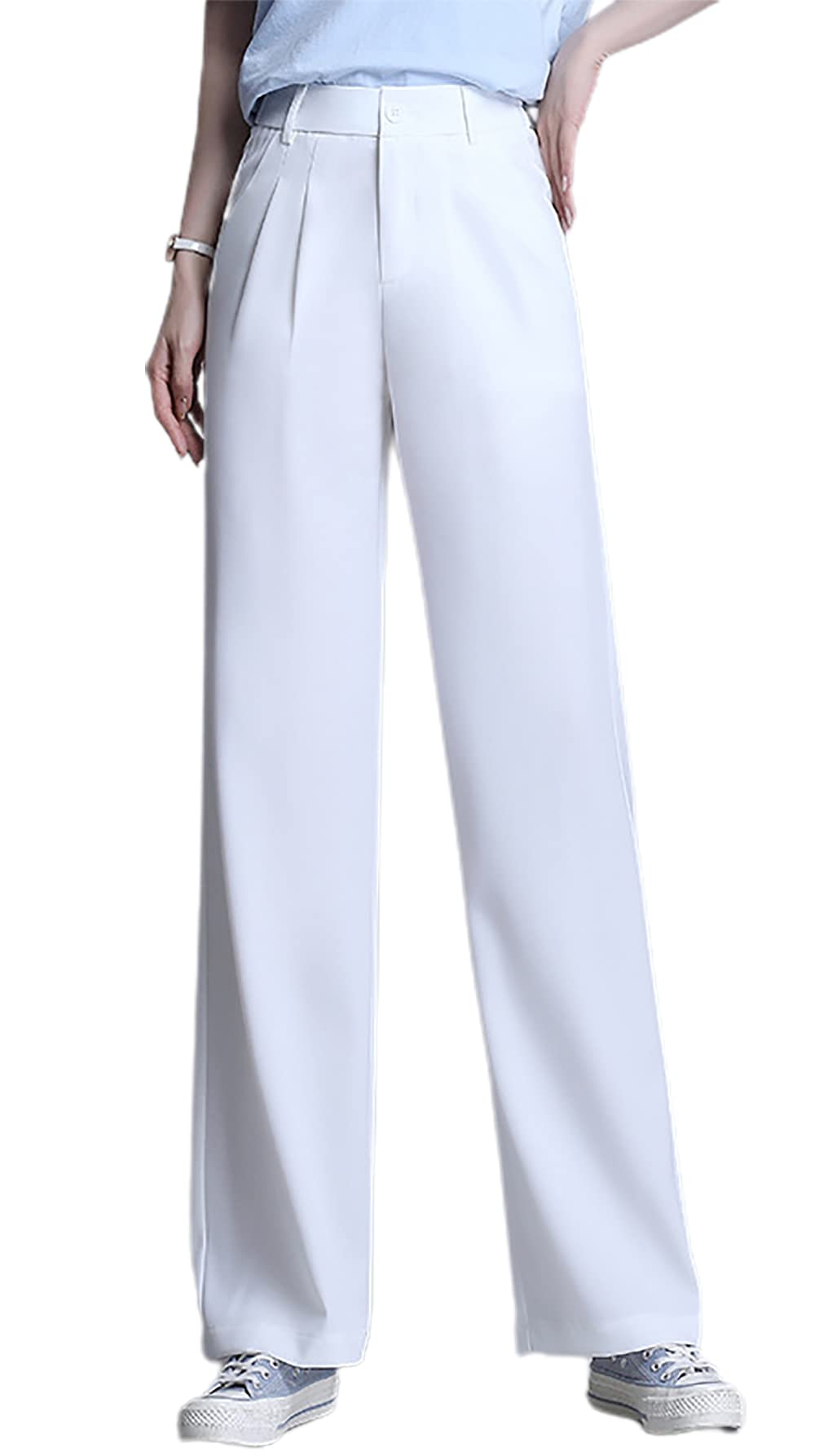 Women's High Waist Work Pants - Business Casual Stretch Trousers for Office & Professional Wear - Comfortable Dress Pants in Sizes M-4XL - Perfect for Office, Interviews & Business Meetings