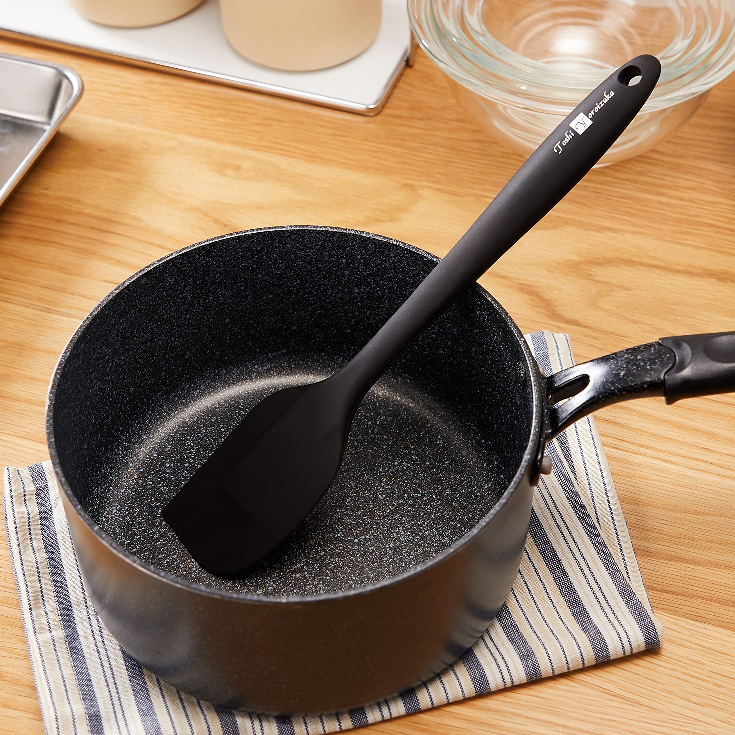 TY-006 Toshihiko Armor Tsuka Silicone Spatula - 2.2 x 10.8 inches (55 x 275 mm) - Heat Resistant Kitchen Utensil for Baking, Cooking, Mixing - Perfect for Non-Stick Pans, Bowls & Food Prep