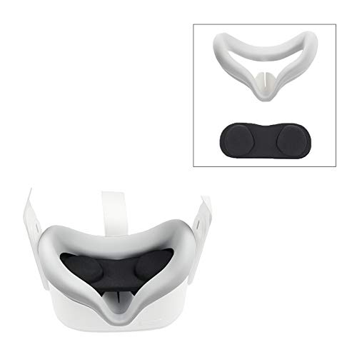Biwwubik VR Controller Cover - Adjustable Skin Case & Strap Accessories for Oculus Quest 2, Meta Quest 3, HTC Vive - White | Perfect for Gaming, VR Fitness & Immersive Experiences