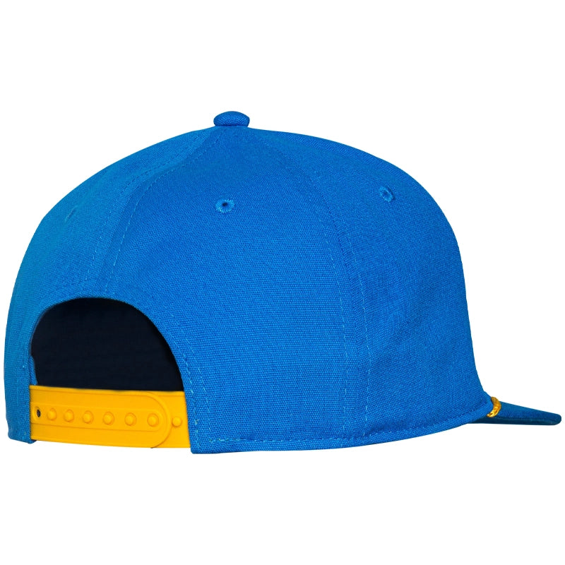 Warrior Script Rope Snapback Cap - Bright Blue Adjustable Baseball Hat for Men & Women - Perfect for Sports, Outdoor Activities and Streetwear Fashion