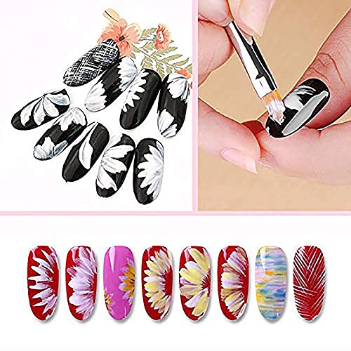 Belicia 20-Piece Nail Art Pen Set - 5 Dual-End Dotting Tools + 15 Professional Nail Painting Brushes for UV Gel, DIY Nail Art Design, Manicure & Polish Application - Perfect for Salon Professionals & Home Nail Enthusiasts