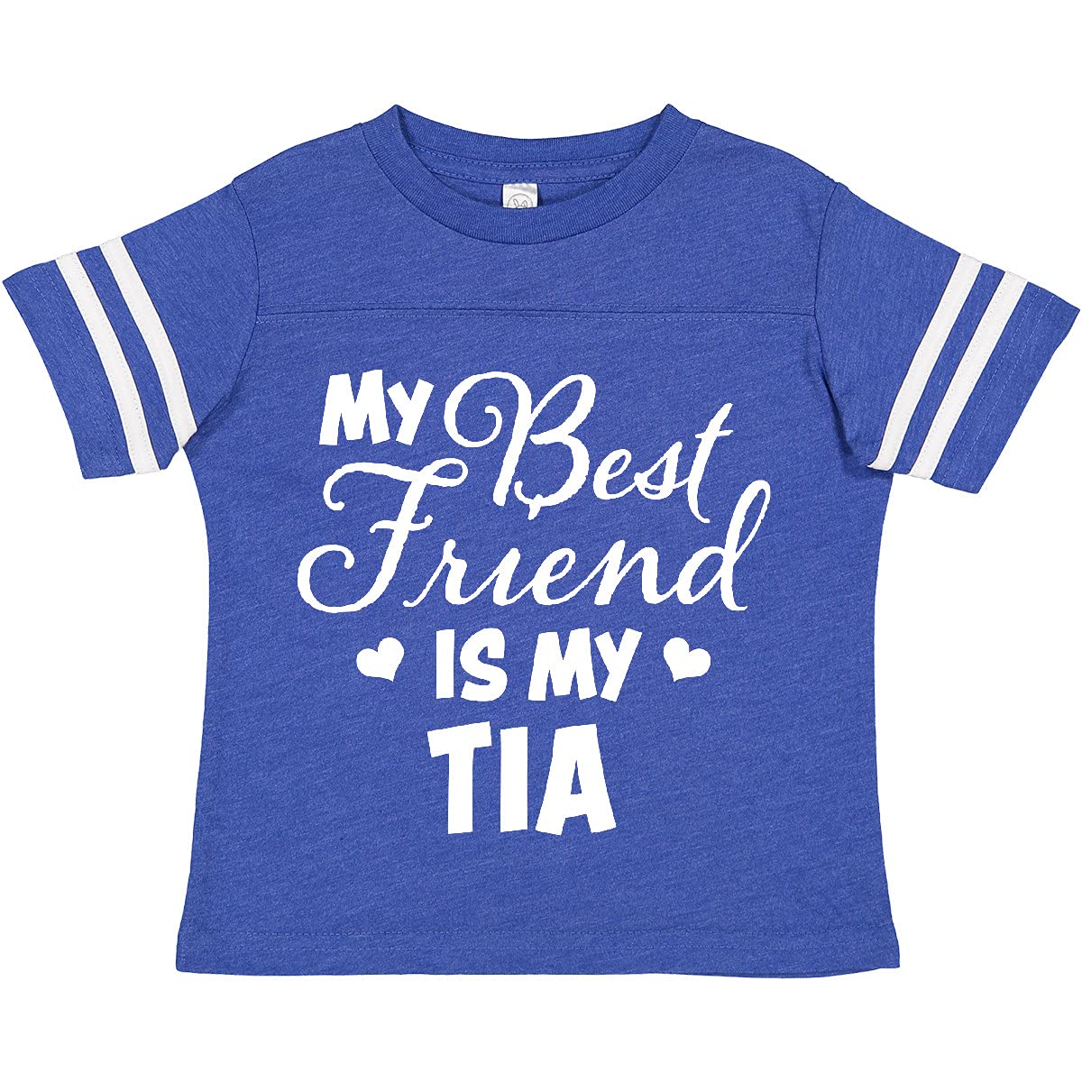 My Best Friend is My Tia with Hearts Toddler T-Shirt - Cute & Comfortable for Family Gatherings & Playdates