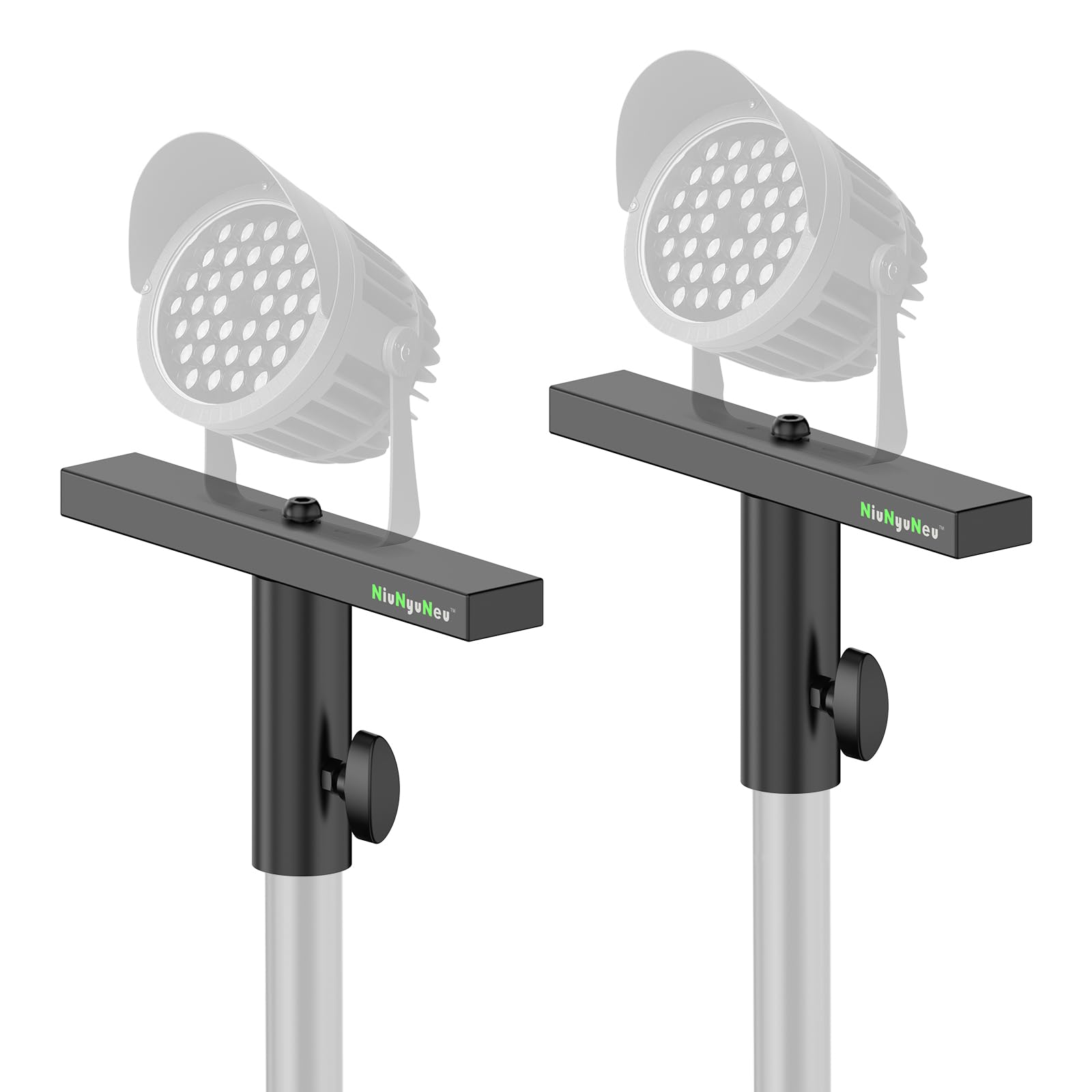 DJ Lighting Stand Cross Bar - T-Bar Extension for Speaker Stand & Tripod Mount | Professional Stage Light Rigging for Clubs, Concerts & Events