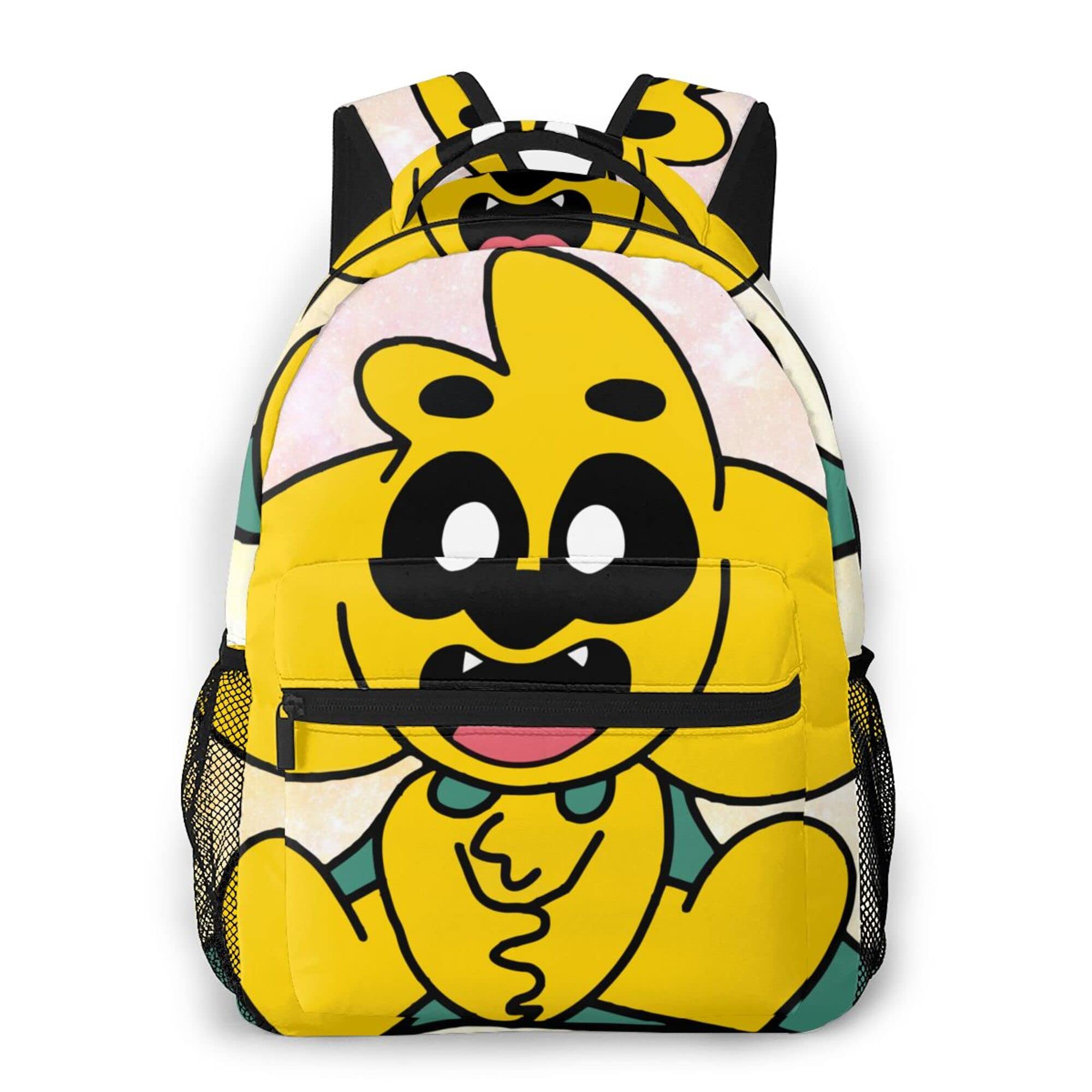 Stylish Casual Backpack - Large Capacity Laptop Bag with Cute Cartoon Design for School, Work & Travel | Water-Resistant College Backpack for Men & Women (15.6 Inch)