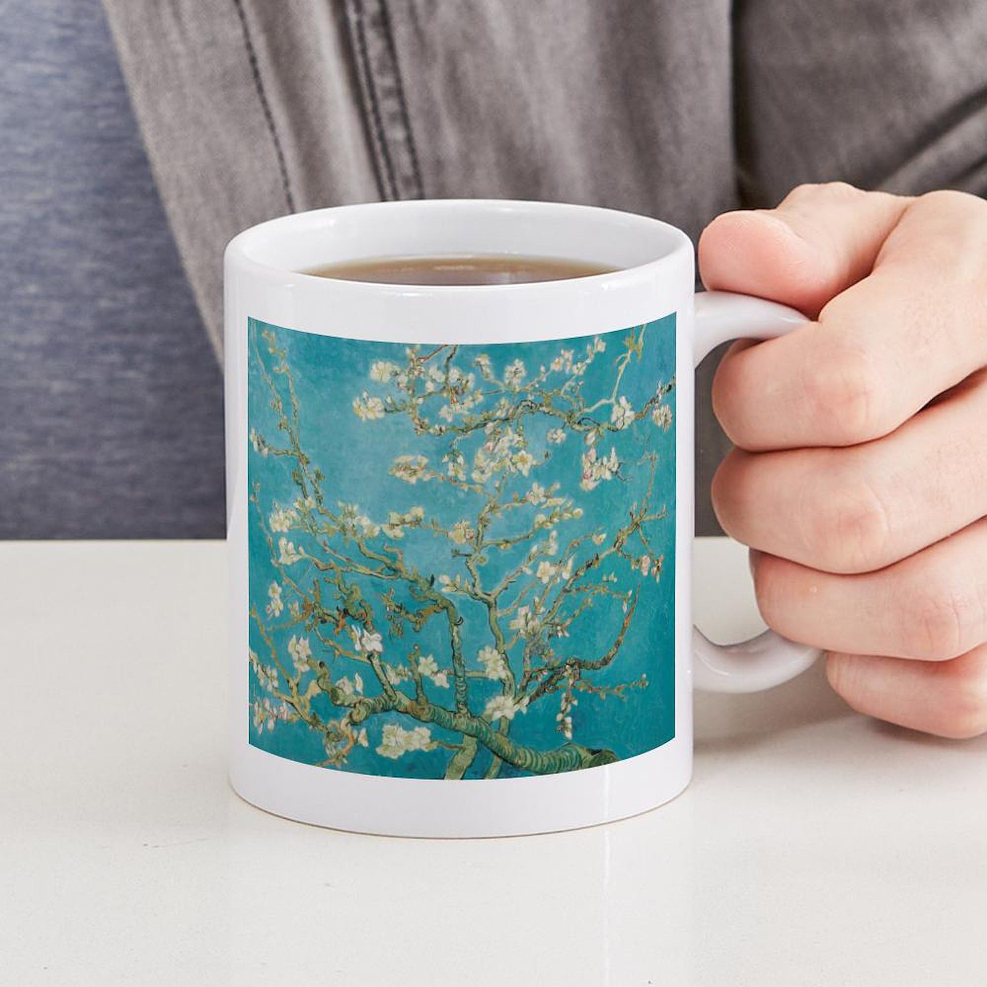 Almond Blossoms Ceramic Coffee Mug 11 oz (325 ml) - Perfect for Home, Office & Gifts - CafePress