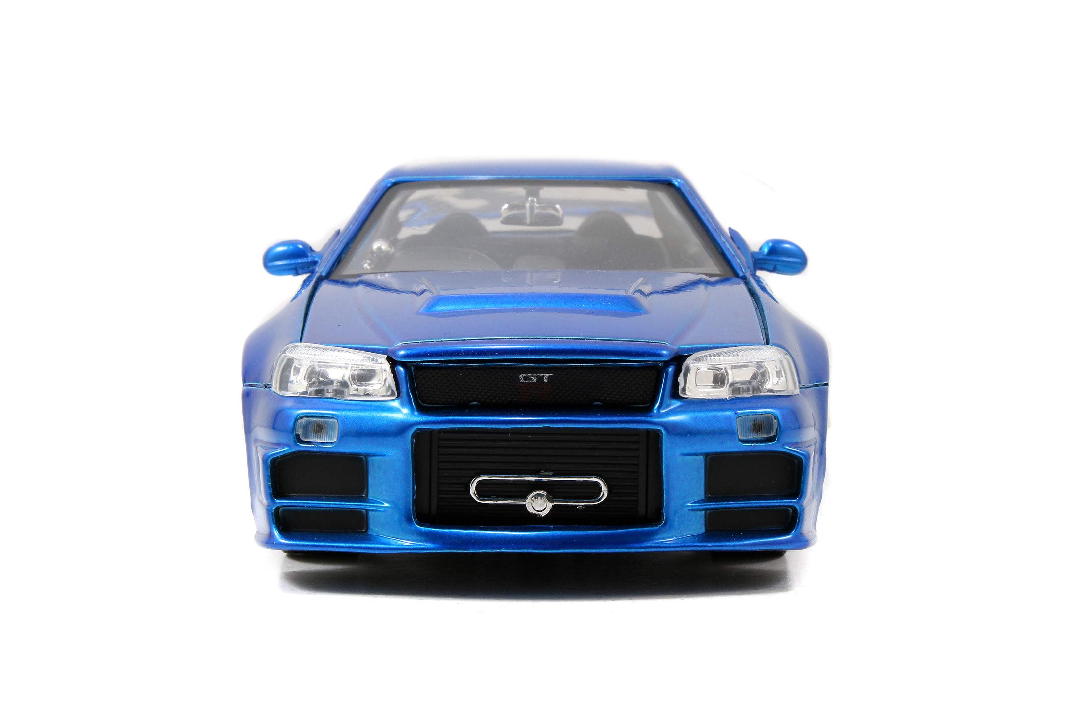 Jada Toys Fast & Furious 1:24 Scale Brian's 2002 Nissan Skyline GT-R R34 Die-Cast Model Car - Collectible Toy for Kids & Adults (Blue #97173) - Perfect for Movie Fans, Car Collectors & Gift Giving