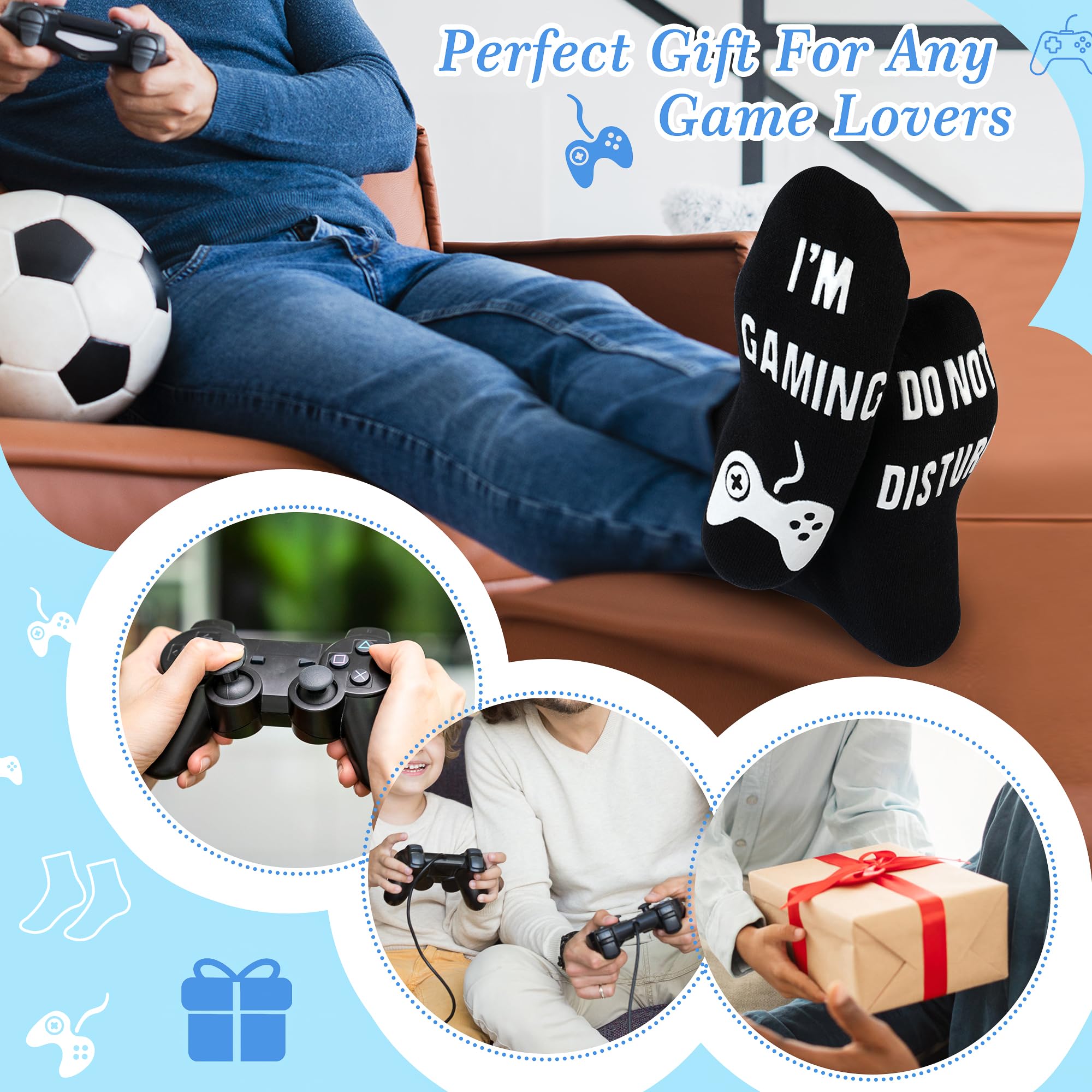 Best Father's Day Gifts for Men - Premium Socks for Dad, Husband, Brother & Golf Lovers | Comfortable & Fun Socks for Women, Teens & Gamers | Perfect for Holidays, Birthdays & Everyday Wear
