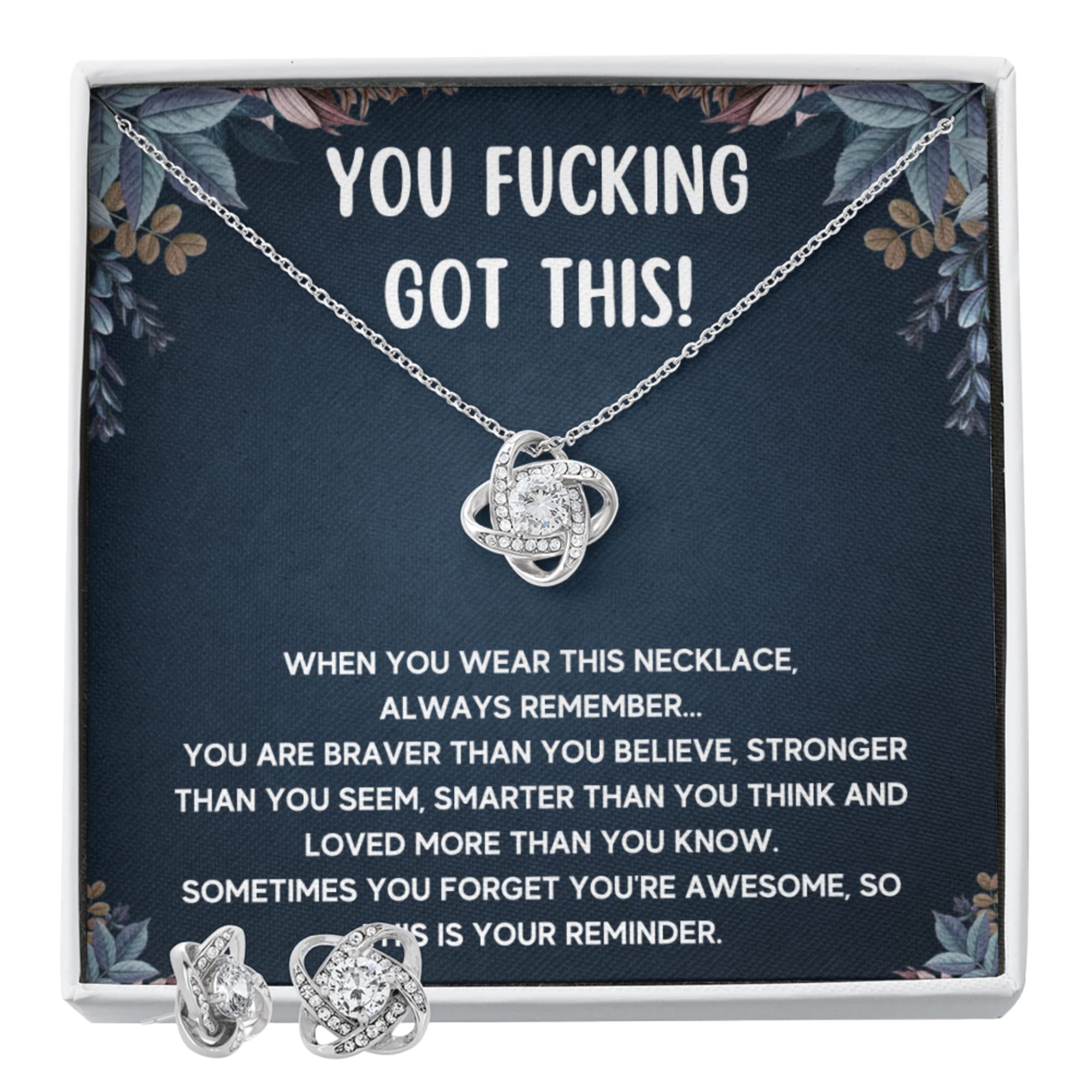 Get Well Soon Gifts for Women - Inspirational Stainless Steel Necklace with Message Card & Gift Box | Encouragement, Sympathy & Recovery Jewelry for New Beginnings - Perfect for Hospital Visits, Cheering Up Loved Ones & Special Occasions