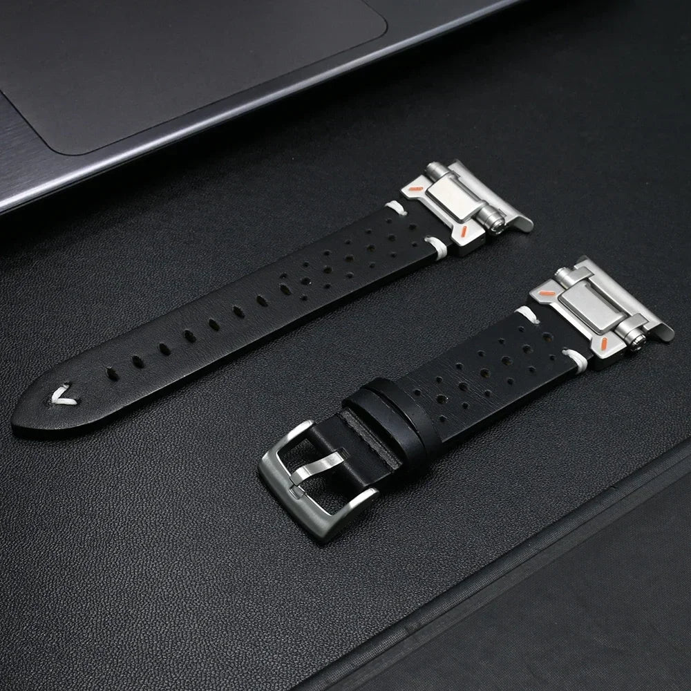 Premium Genuine Leather Band for Samsung Galaxy Ultra Watch - Durable & Stylish Cowboy Design for Men - Perfect for Outdoor Adventures, Work & Casual Wear