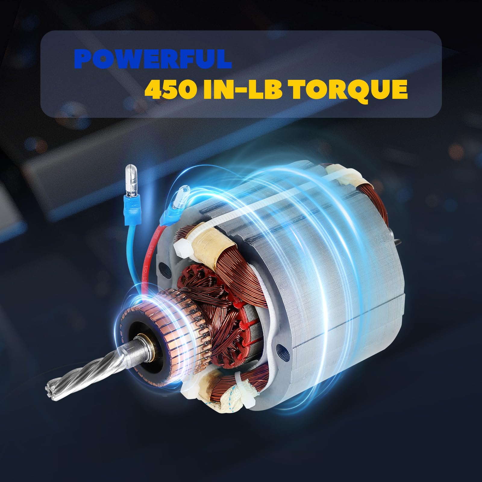 High Torque Power Feed for Milling Machine - 450 in-lbs, 0-200 RPM, 110V - Compatible with Bridgeport & Knee Mills (5/8