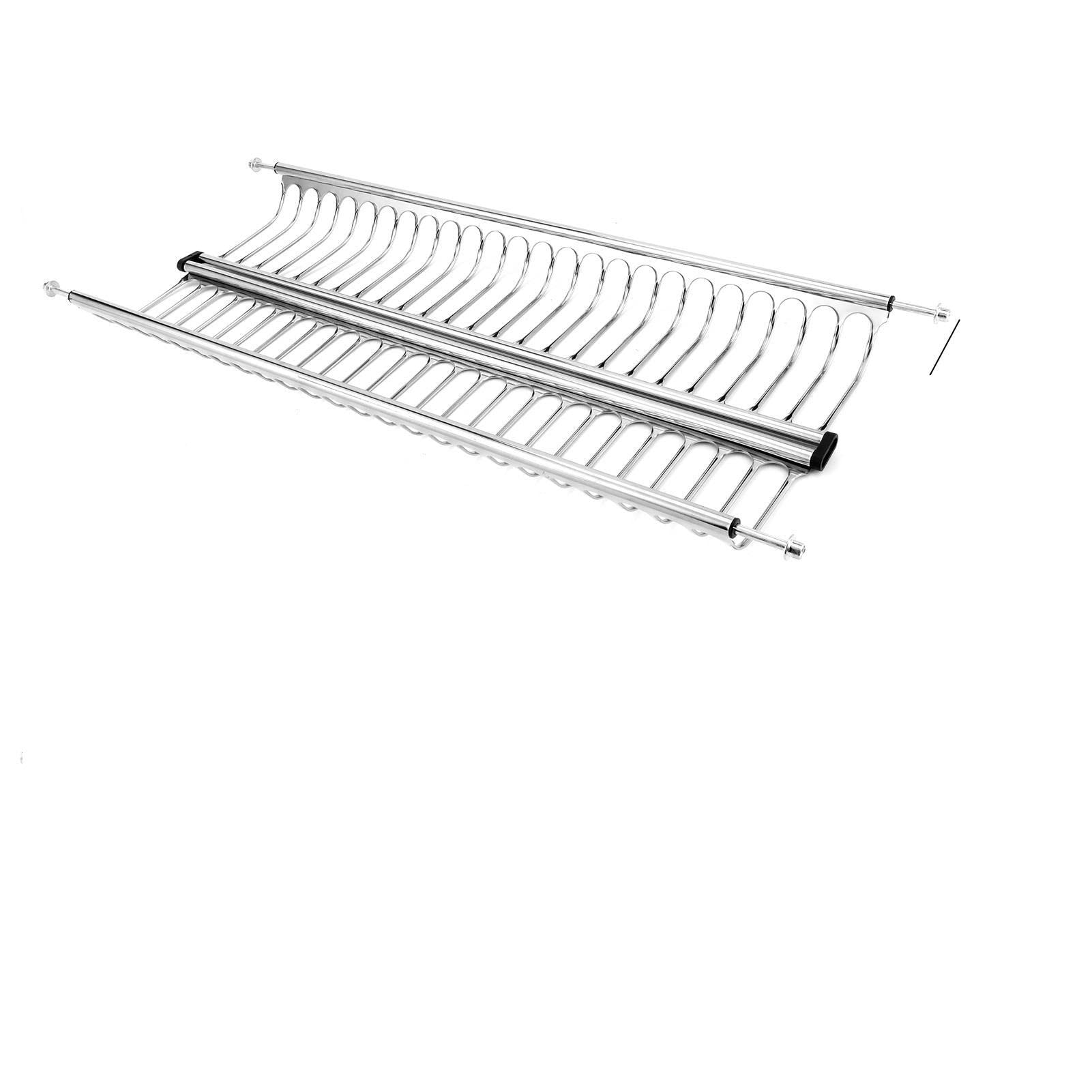 CarteRE 60cm Kitchen Cabinet Organizer - Dish Drying Rack, Plate Holder & Utensil Drainer - Space Saving Kitchen Storage Shelf for Dishes, Cups & Cutlery - Perfect for Small Kitchens, Apartments & Countertop Organization