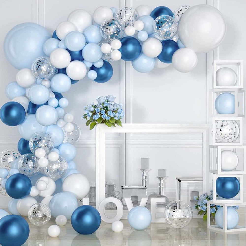 104PCS Blue Balloon Arch Kit - Premium Balloon Garland Decor for Birthday, Wedding, Baby Shower Party | DIY Party Backdrop, Photo Booth Decorations, Event Centerpieces