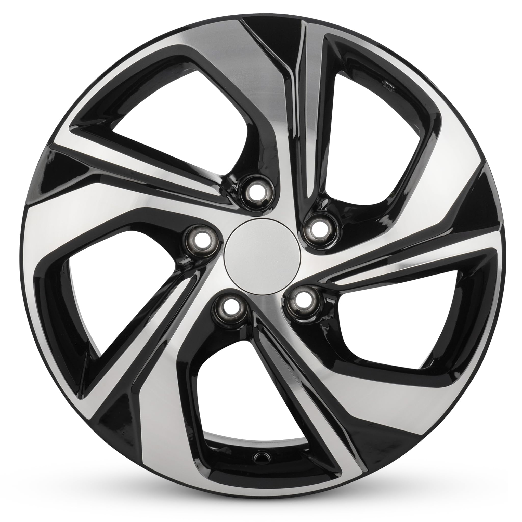 2016-2017 Honda Accord 16 Inch Black Machine Face Diamond Cut Alloy Wheel - Direct OE Replacement - Road Ready Car Rims for Sedan | Perfect for Daily Commute & Highway Driving