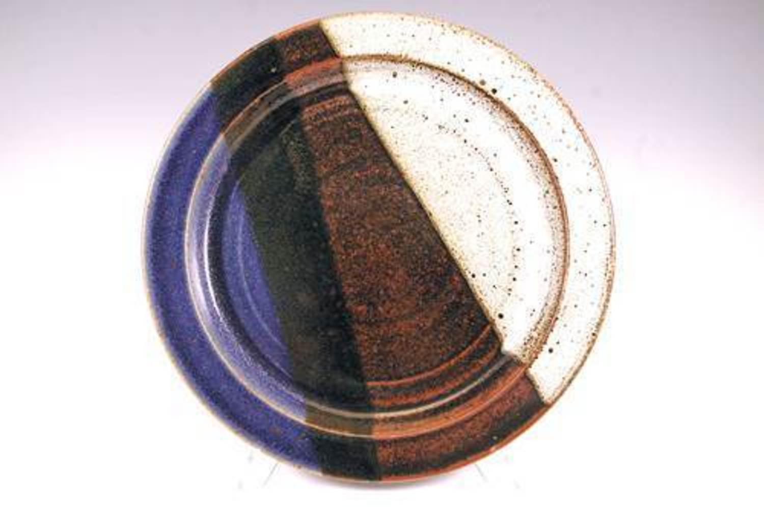 Clear Creek Pottery 10-Inch Dinner Plates - Old Republic Style Ceramic Plates for Everyday Dining & Special Occasions