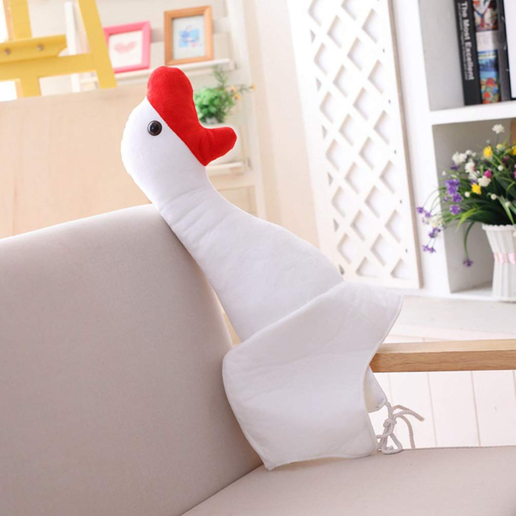 NUOBESTY Kids Animal Cosplay Costume Hat - Winter Plush Goose Dress Up Headwear with White Filling for Children's Party, Halloween & Christmas Costume Play | Cute Cartoon Stuffed Toy Hat for Boys & Girls