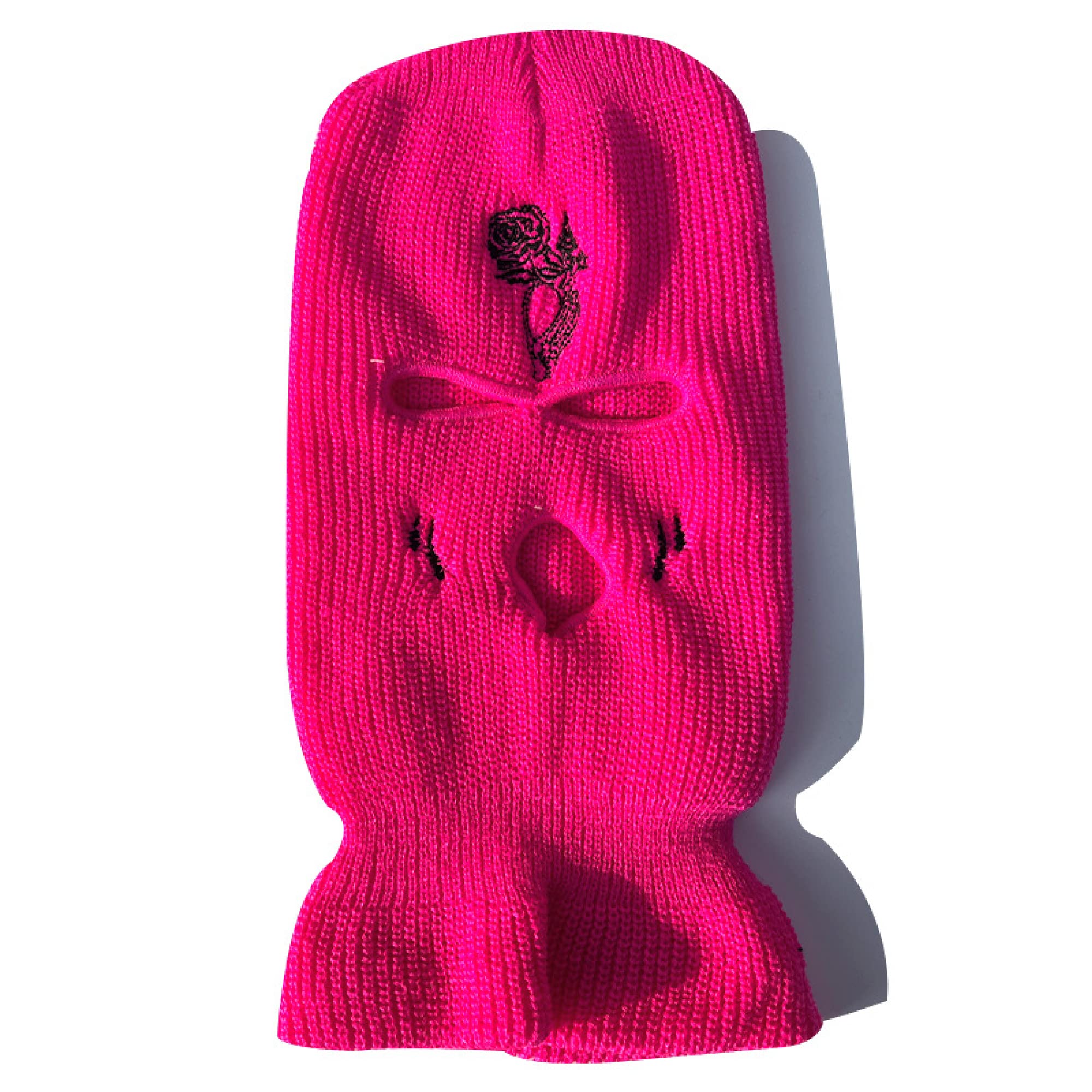 ISWMM 3-Hole Ski Mask - Wool Knit Winter Balaclava for Men & Women - Windproof Warm Face Cover for Skiing, Cycling, Motorcycle & Outdoor Activities