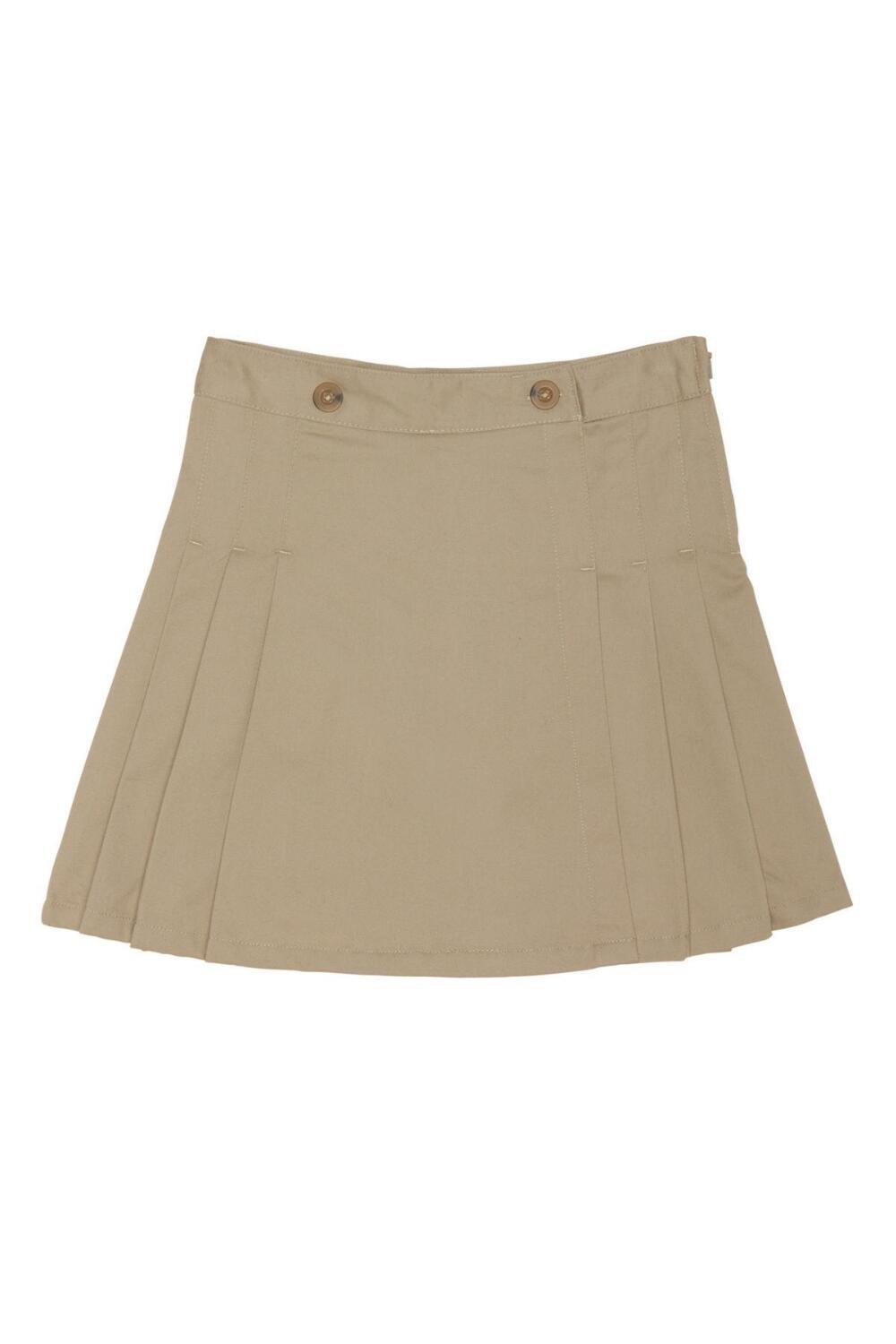 French Toast Girls' Peached Twill Pleated Scooter Skirt - Stylish & Comfortable School Uniform Skirt for Kids - Perfect for School, Church, and Special Occasions