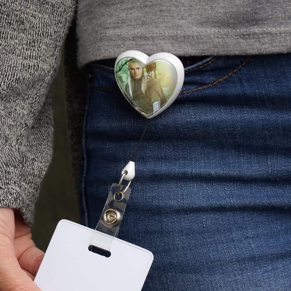 Lord of the Rings Legolas Badge Holder - Retractable ID Card Lanyard with Character Design | Perfect for Conventions, Work Security Cards & Fan Collectibles