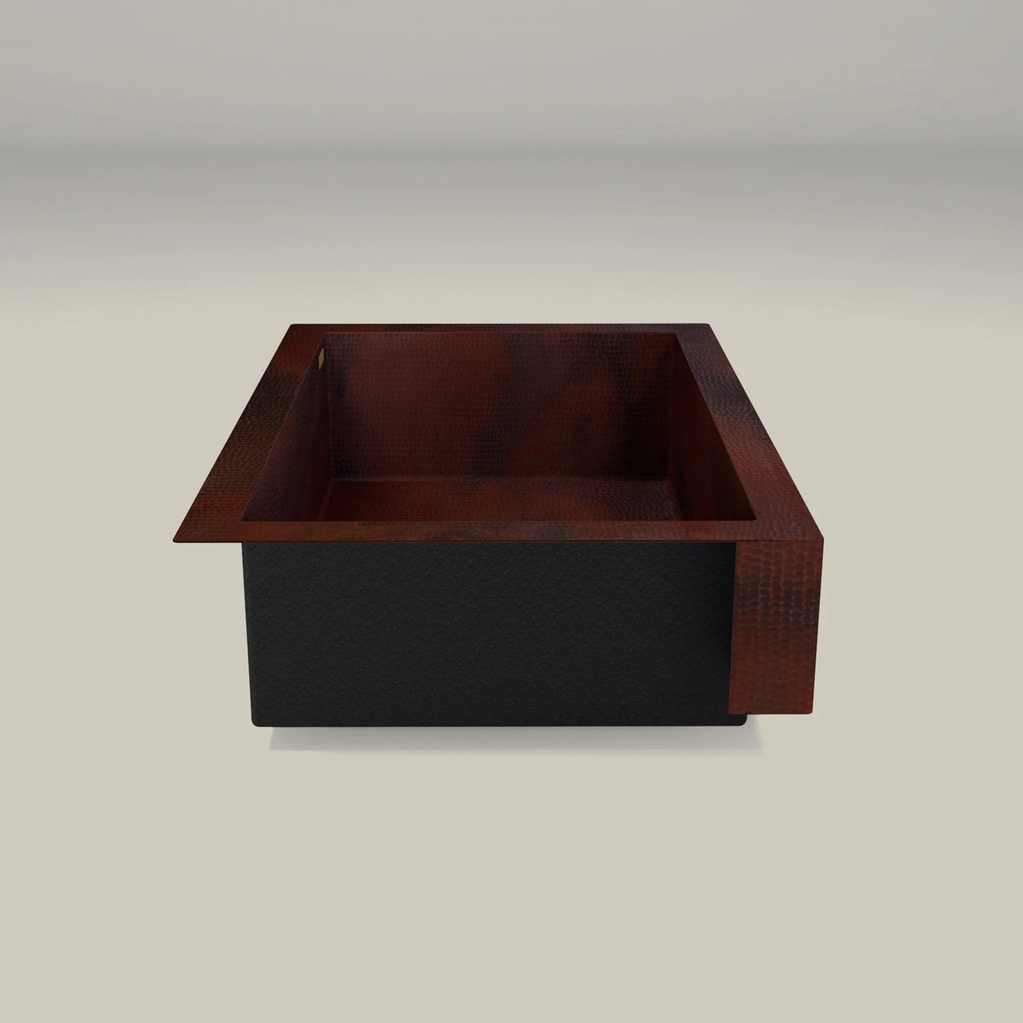 Vintage Copper Farmhouse Sink - Single Bowl Kitchen Sink with Retrofit Design | Perfect for Rustic, Farmhouse & Country Style Kitchens