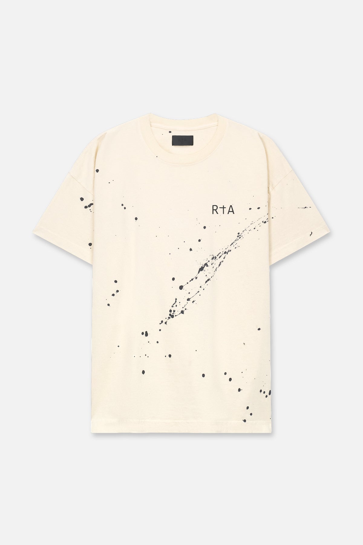 Liam Men's Short Sleeve T-Shirt with Sand Paint Chest Logo - Casual Comfort Fit for Everyday Wear, Gym, and Outdoor Activities