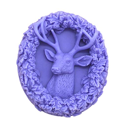 Premium Silicone Christmas Deer Molds for DIY Soap, Candle & Resin Crafts - Handmade Milu Deer Antler Art Supplies by FUXIMI | Perfect for Holiday Decorations, Gift Making & Home Craft Projects