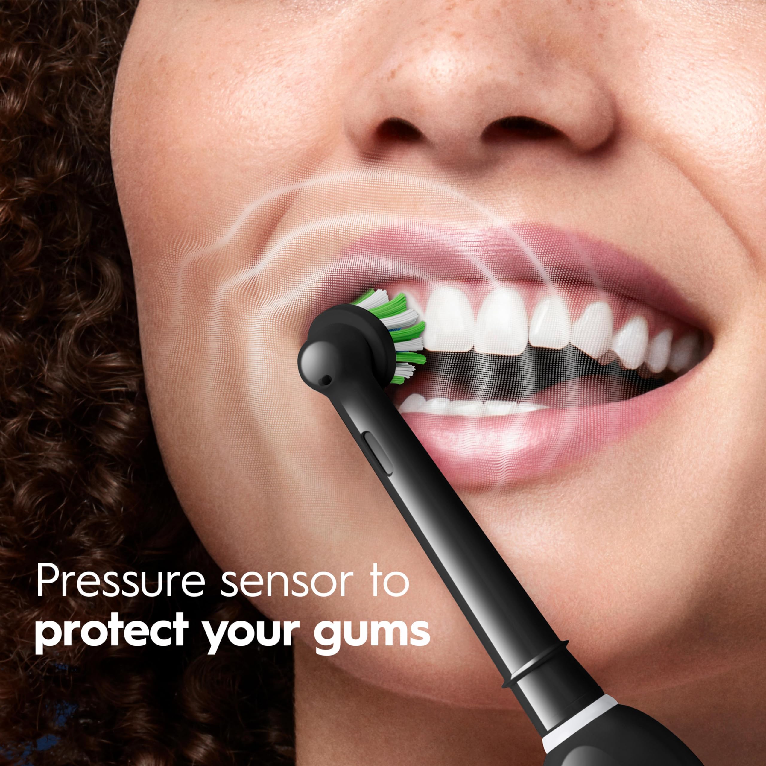 Oral-B Pro Limited Edition Rechargeable Electric Toothbrush - Black, Includes 2 Brush Heads & Travel Case - Perfect for Home Use, Travel, and Daily Oral Care