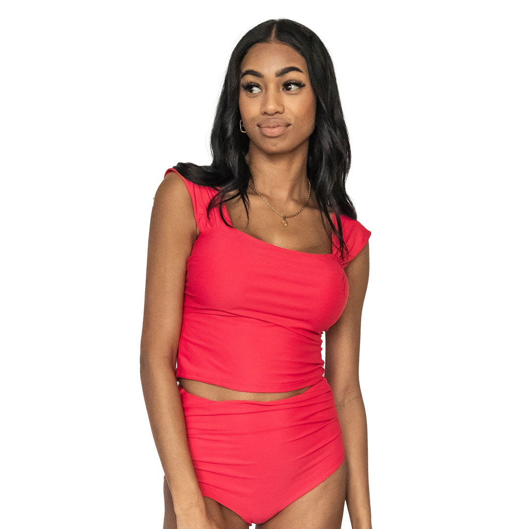 Thick Strap Tankini Top for Women - High Support Swimwear for Swimming, Beach & Summer Vacations