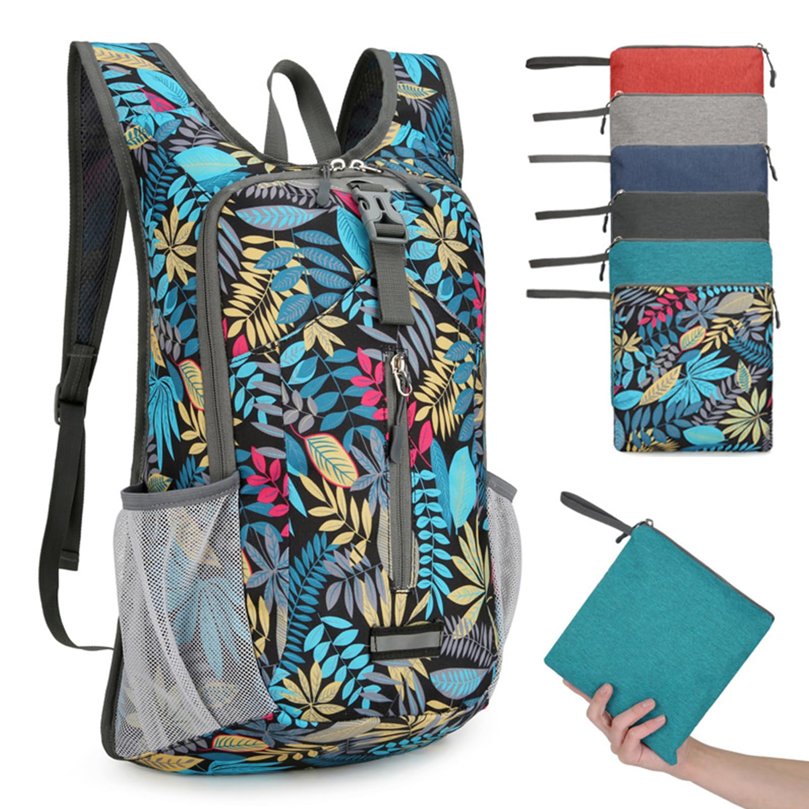 Foldable Lightweight Travel Backpack - Waterproof Packable Hiking Backpack for Women & Men - Compact Daypack for Camping, Beach, Gym, Running & Outdoor Activities | Perfect for Travel Essentials & Daily Commute