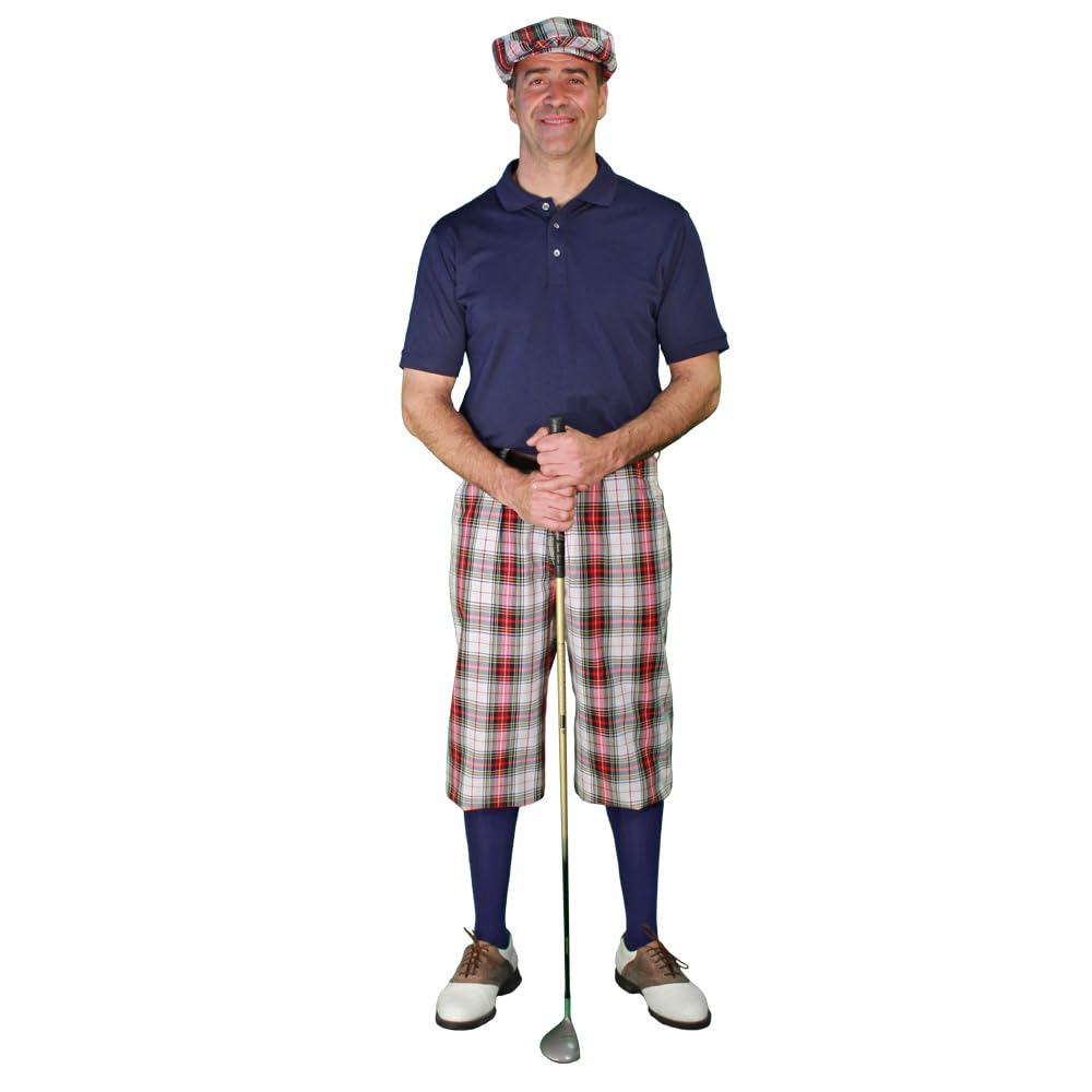 Stewart Golf Outfits Men's Red Polo Dress - Premium Performance Golf Shirt for Men - Perfect for Golf Tournaments & Casual Wear