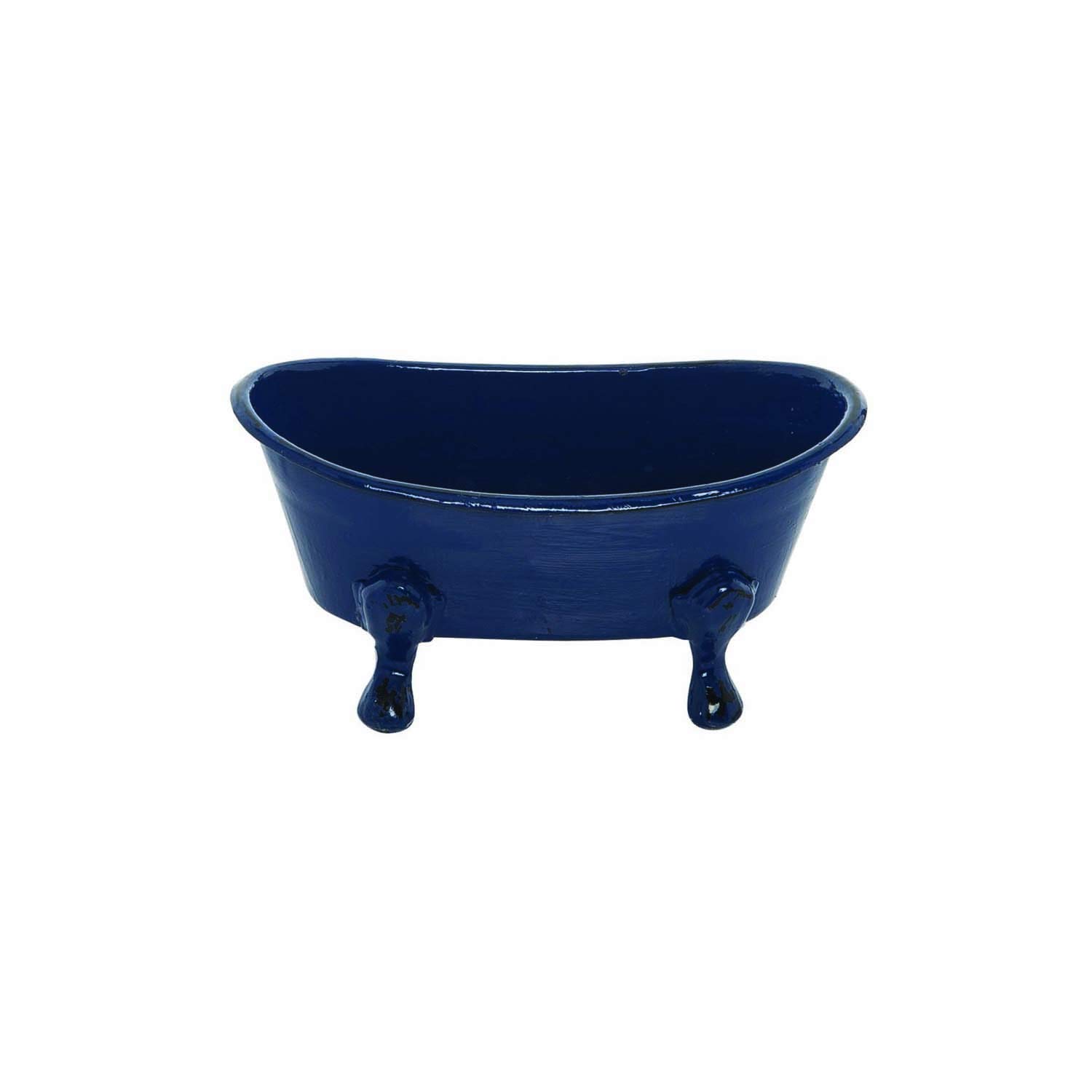 Mini Blue Bathtub Soap Dish - Bathroom Organizer for Showers