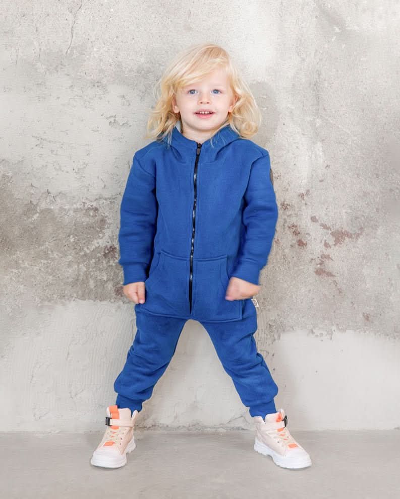 Front Zipper Hooded 3-Thread Baby Jumpsuit - Soft & Comfortable for Newborns & Infants - Perfect for Playtime, Sleep & Outdoor Adventures
