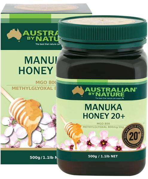 Australian By Nature Manuka Honey UMF20+ 500g - Premium Raw New Zealand Honey for Immune Support, Digestion & Wellness - Perfect for Tea, Toast & Natural Remedies