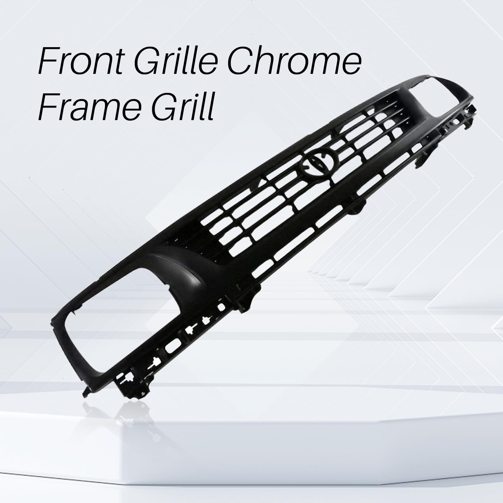 Perfit Liner Front Grille Grill - Gray Shell with Black Insert - Compatible with 1995-1996 Toyota Tacoma Pickup Truck (2WD) - Perfect for Off-Roading & Truck Customization - Fits Part Numbers TO1200194 & 5310035290