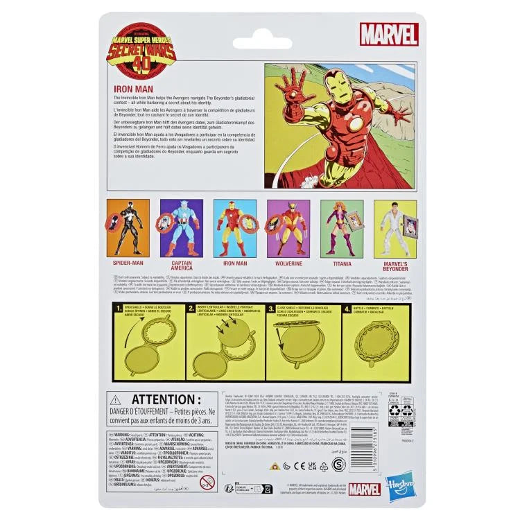 Secret Wars Marvel Legends Iron Man 6-Inch Action Figure - Collectible Superhero Toy for Display & Play - Perfect for Marvel Fans, Gift Giving & Comic Book Collections